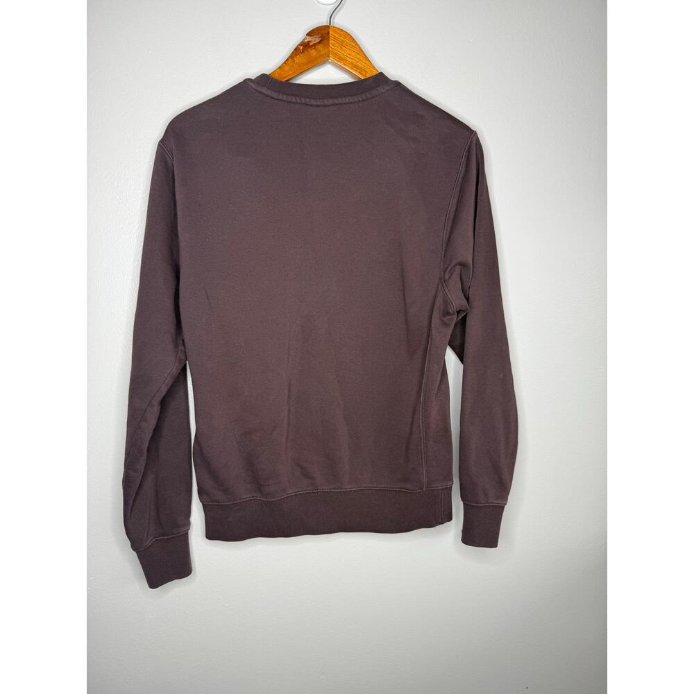 Nike Brown Crewneck Sweatshirt XS | Minimal Swoosh Pullover | Cozy Neutral Basic - Picture 5 of 5
